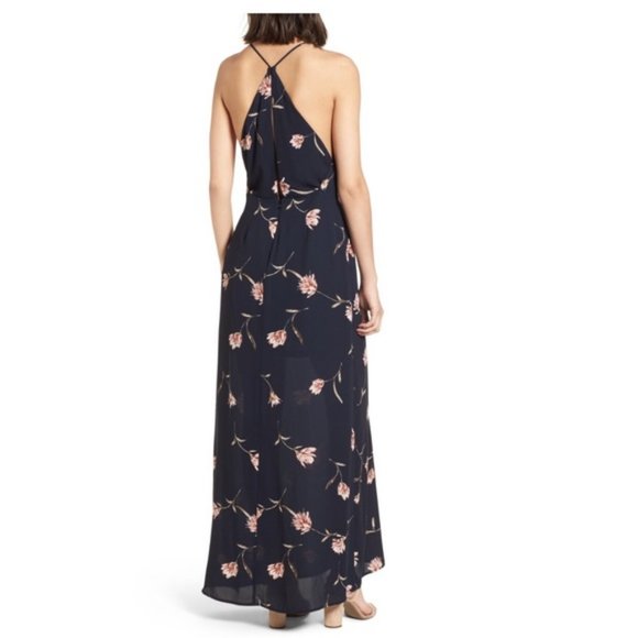 Lush | Navy Floral Maxi Dress - Picture 4 of 8